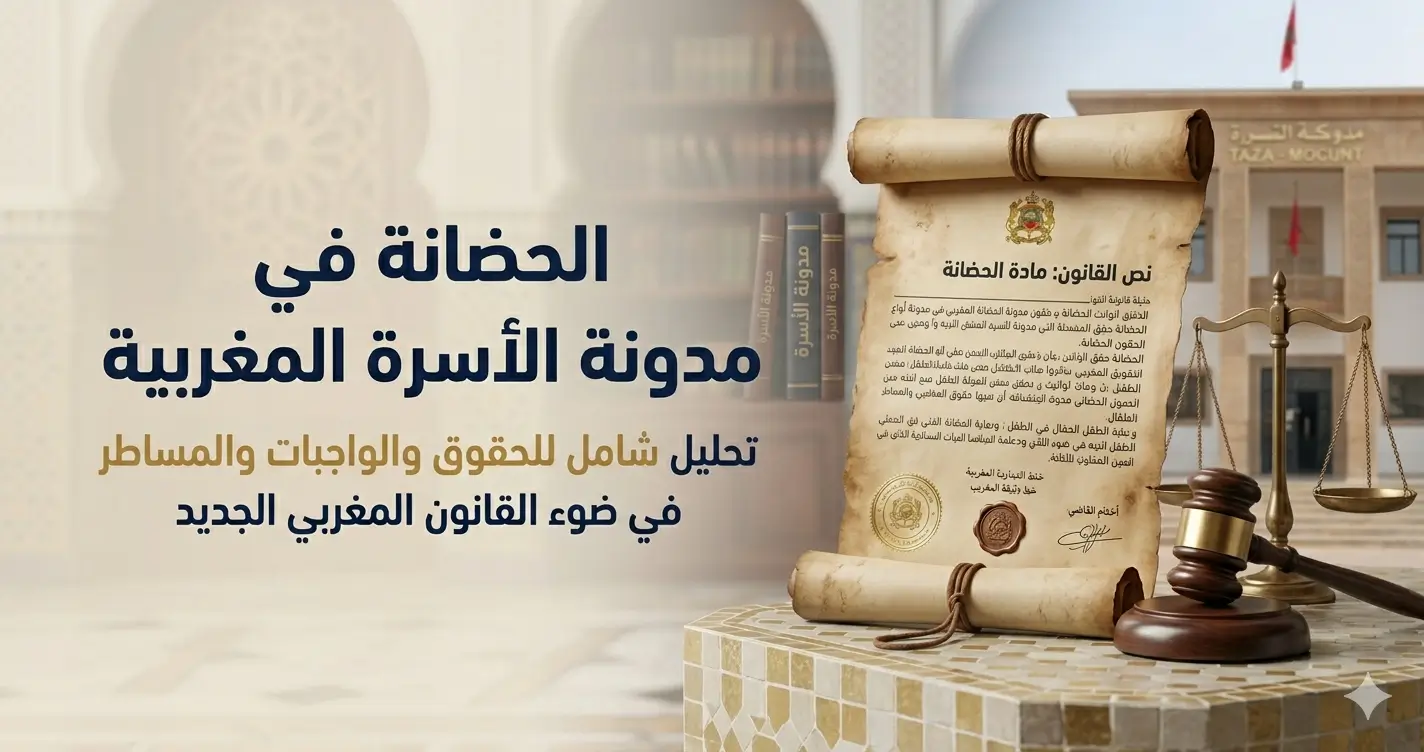 الحضانة في مدونة الأسرة المغربية: دليل قانوني تحلي محدث لسنة 2026