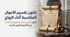 تقاسم الأموال المكتسبة أثناء الزواج